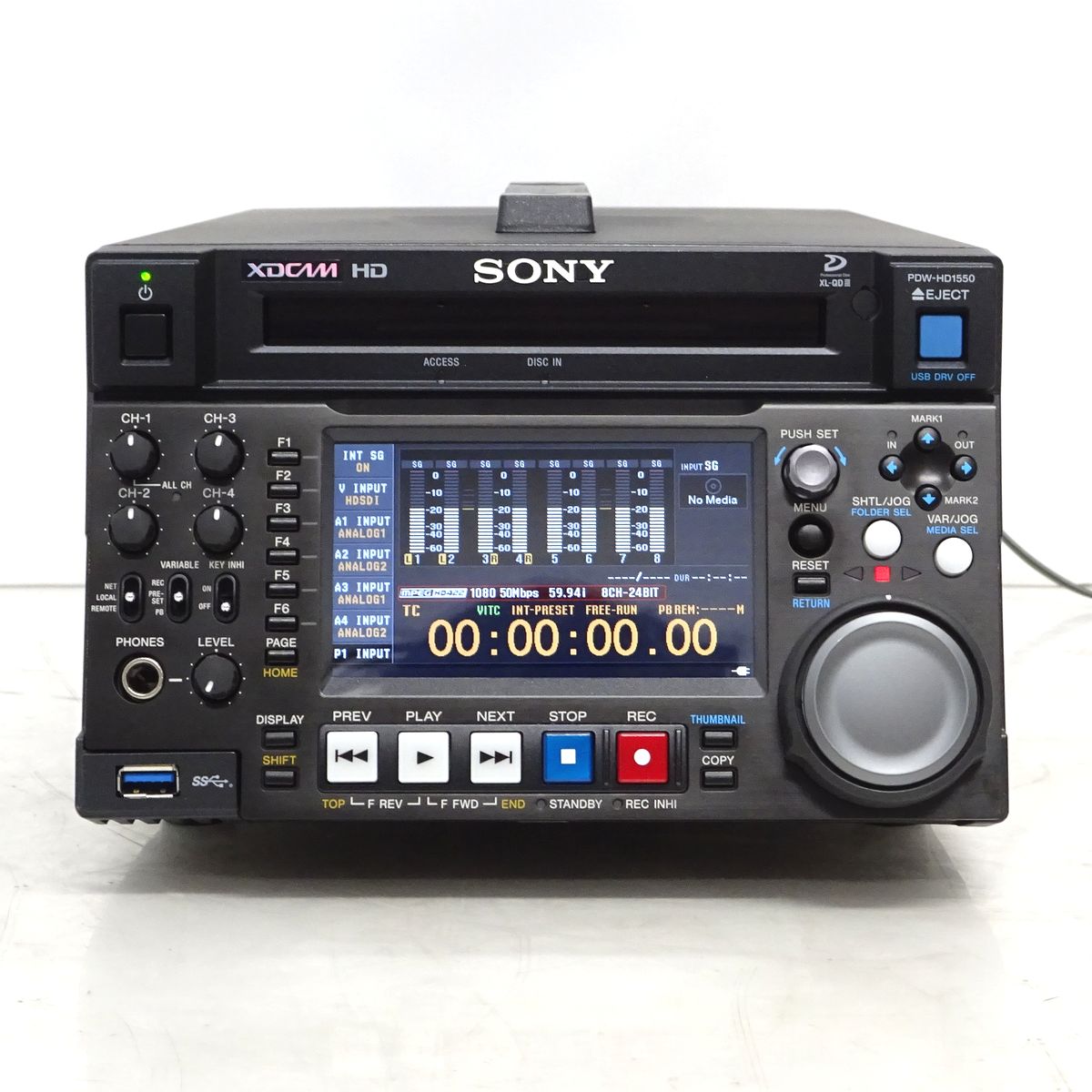 【中古】SONY PDW-HD1550 XDCAM HD422レコーダー【愛知発送2】